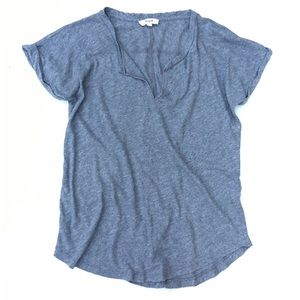 madewell turntable tee in gray